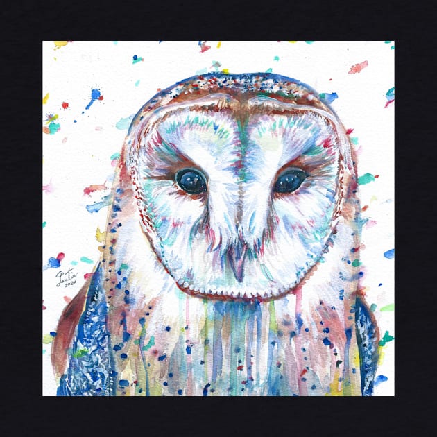 OWL watercolor portrair by lautir